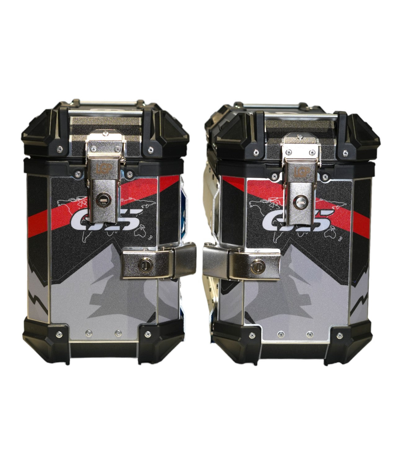 LGP Premium Aluminium GS Graphics 38L Panniers