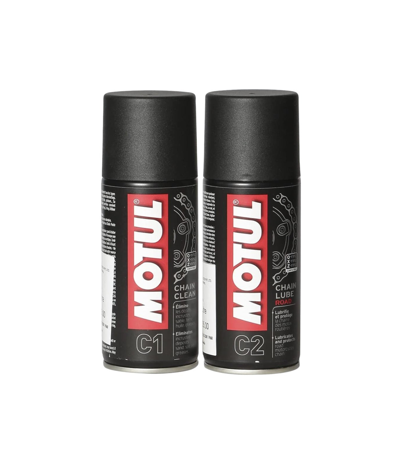 Motul Combo of C2 Chain Lube and C1 Chain Clean - 150 ml