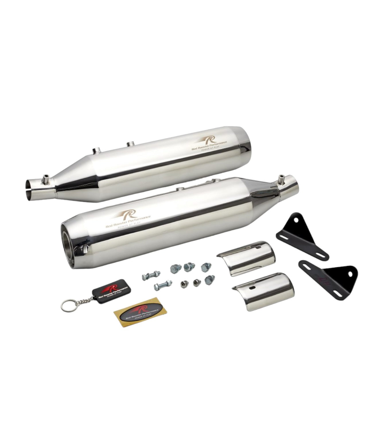 Red Rooster Performance Exhaust For Meteor 650 - Astral - Polish