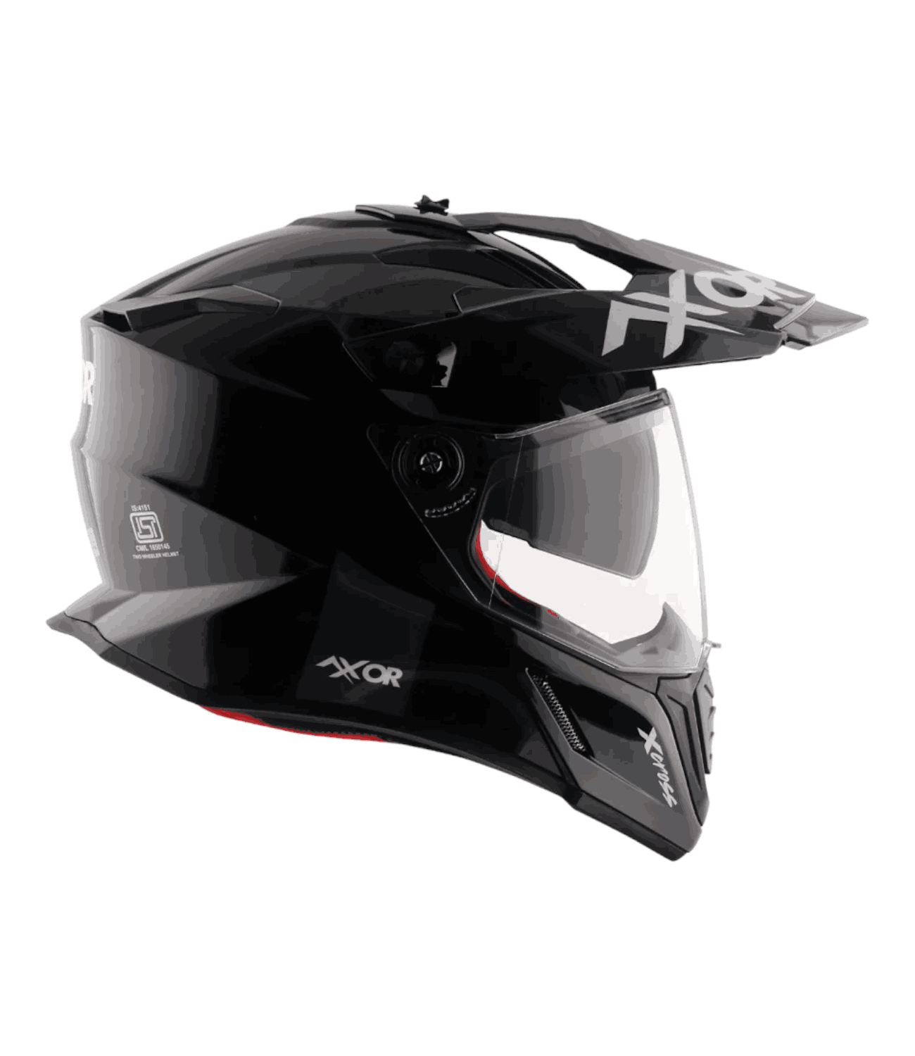 Axor X-Cross Dual Visor Helmet Gloss Black