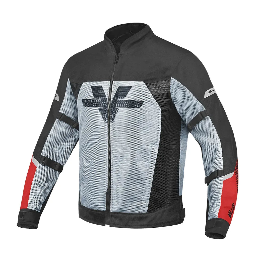 ViaTerra Miller Street Mesh Riding Jacket With Liners Red