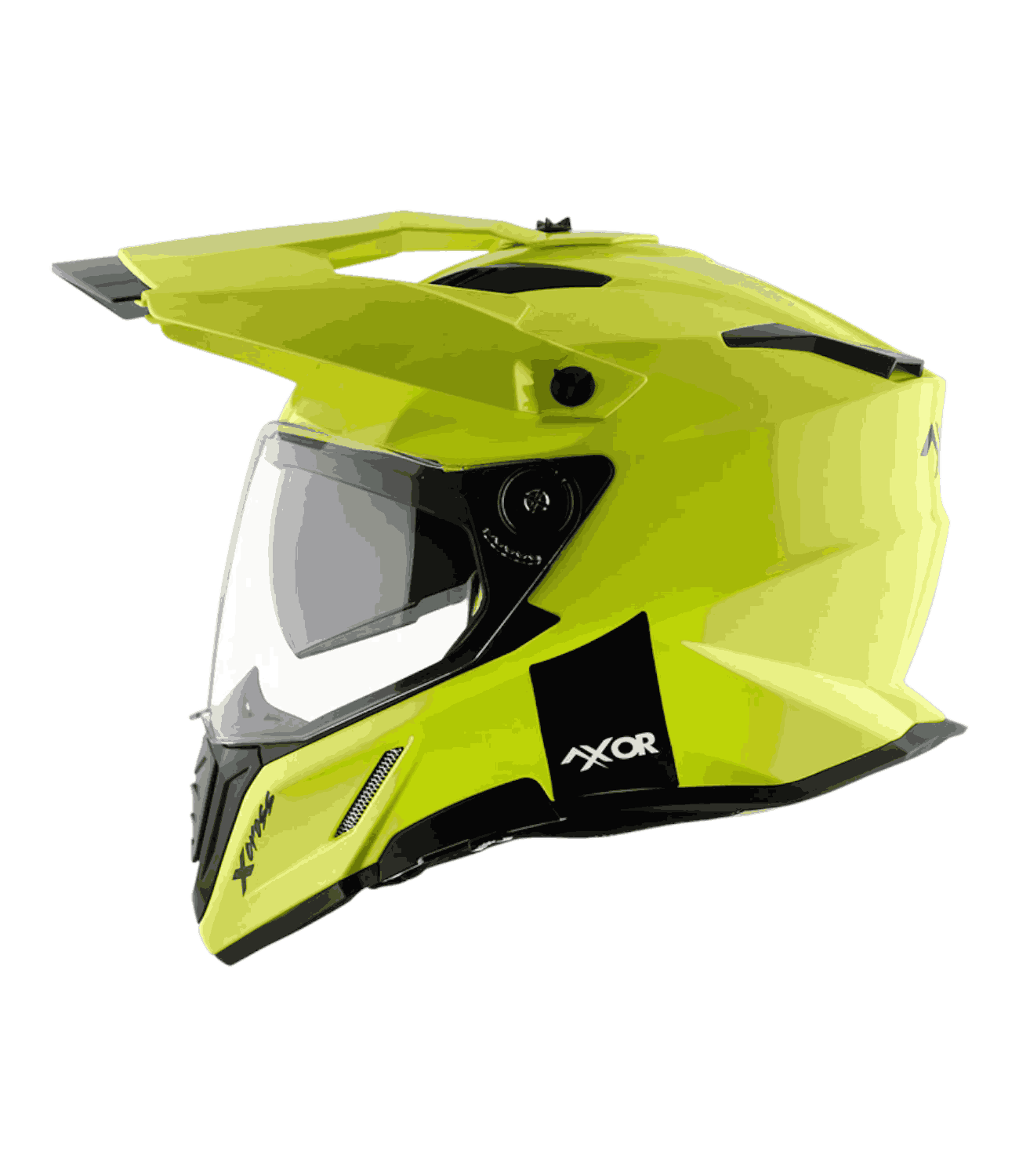 Axor X-Cross Dual Visor Helmet Neon Yellow