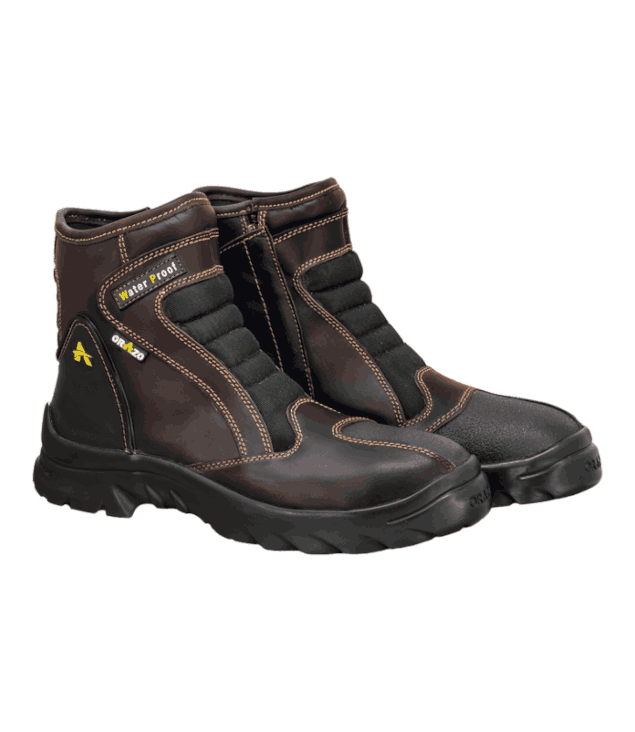 Orazo PICUS Sport Zipper Waterproof Cocoa Riding Boots