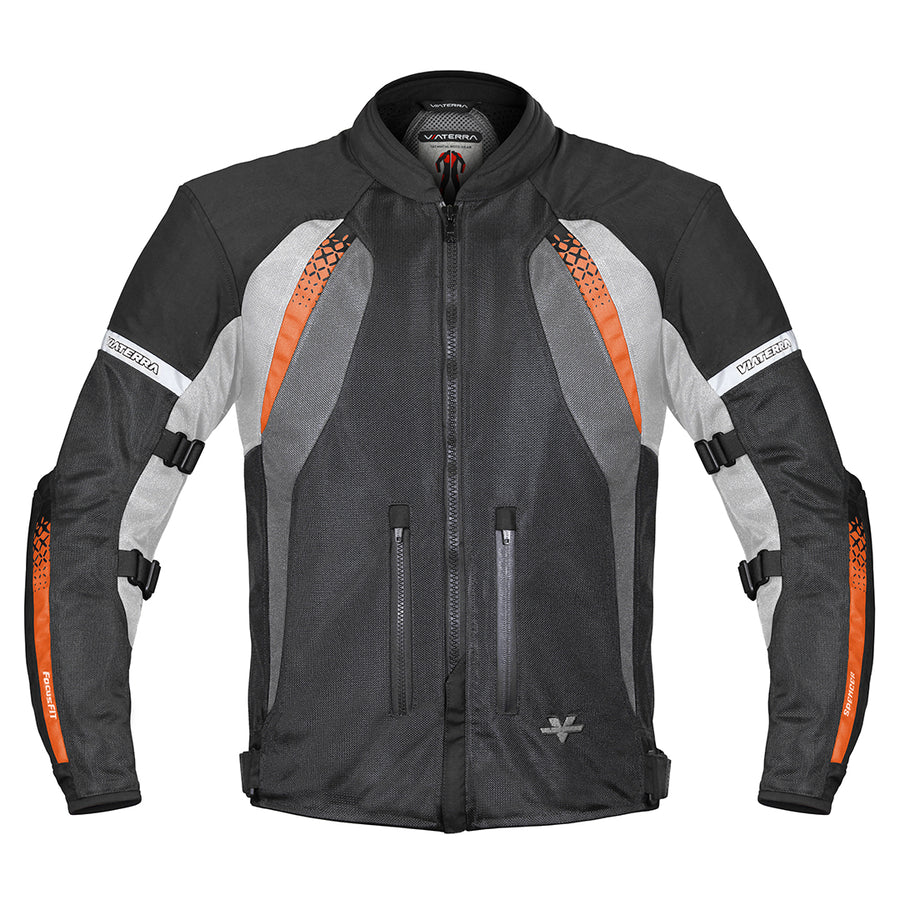 ViaTerra Spencer – Street Mesh Riding Jacket (Black Orange)