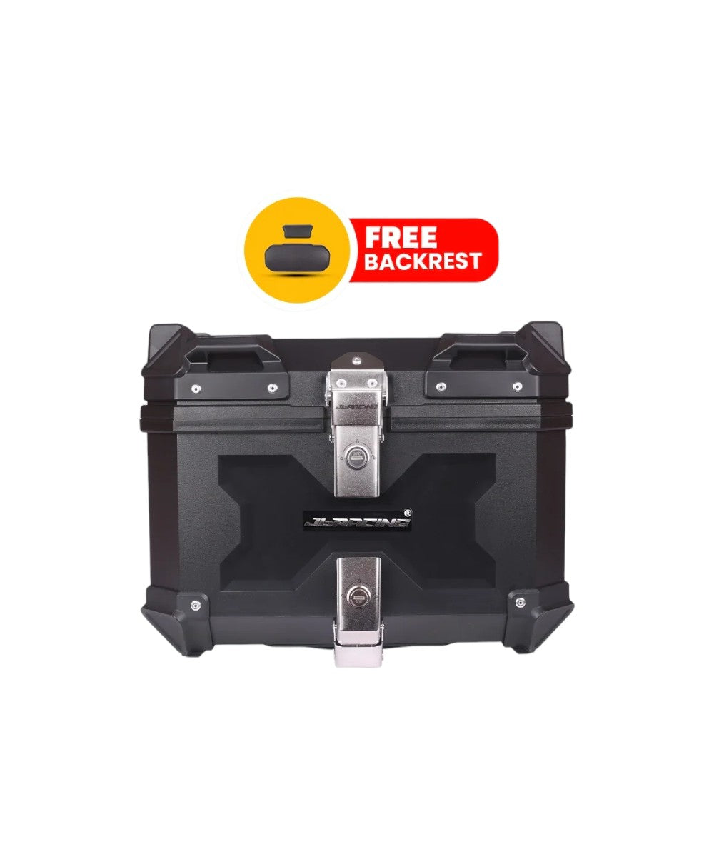 JB Racing X Abs Top Box with Free Back Rest