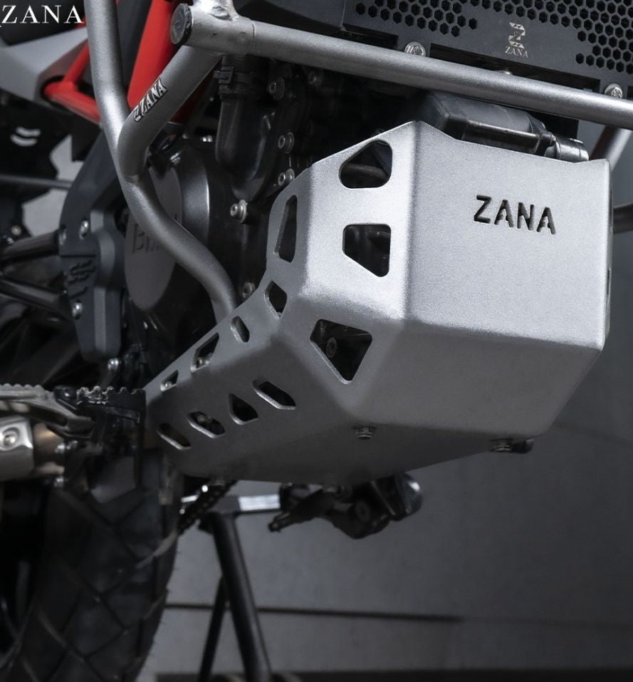Zana BMW G310 R Aluminum Sump Guard - Silver