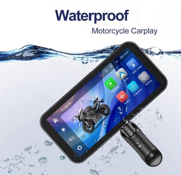 S3P Lite 6.25 inch Motorcycle Navigation with Carplay 2K HD Screen ONLY with Handlebar Remote