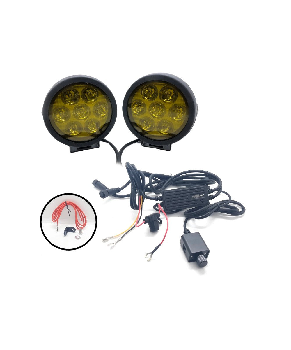 HJG 7 LED Round Fog Light  - 70 Watts