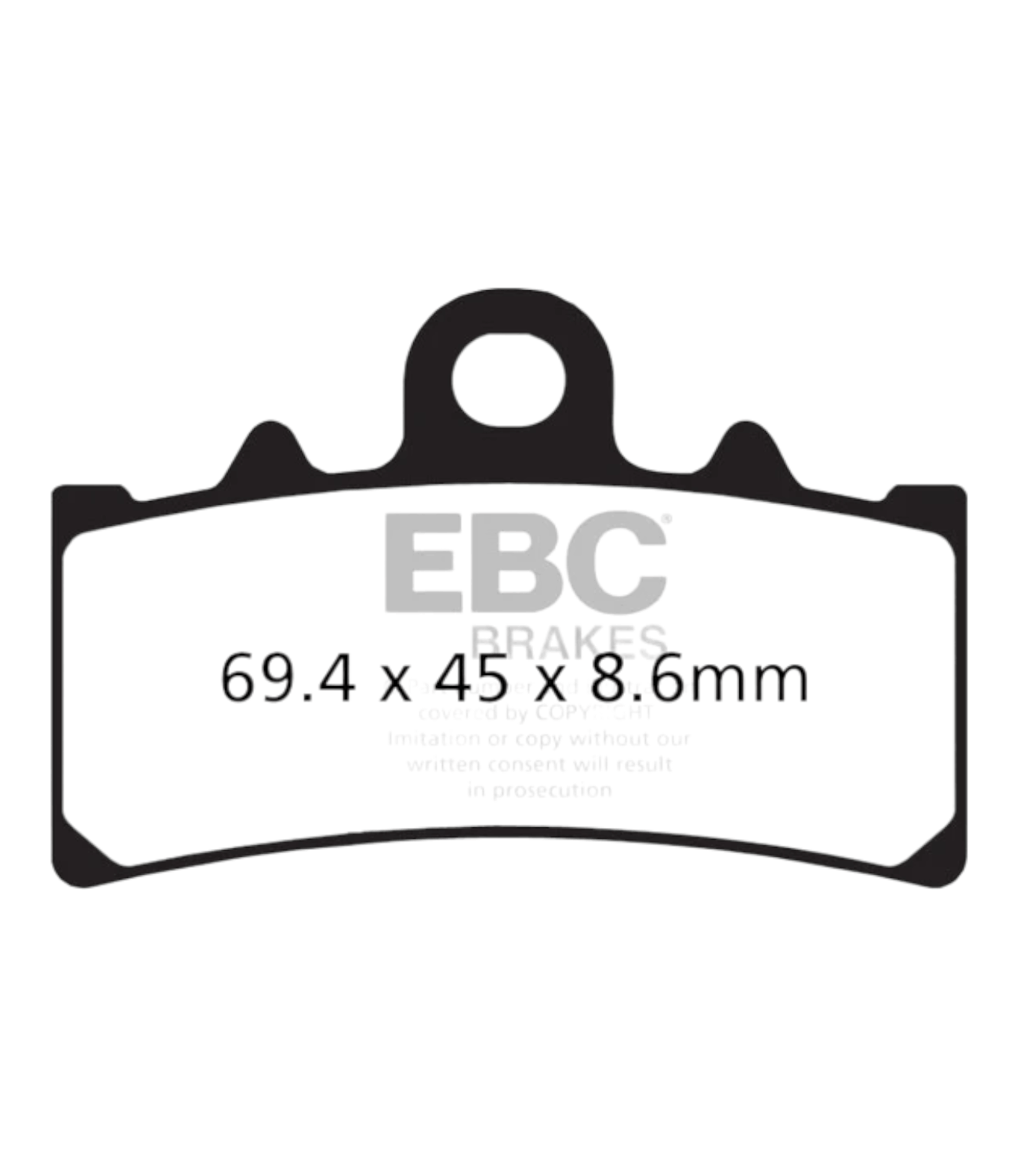 EBC - Fa606hh Fully Sintered Brake Pad (Front)