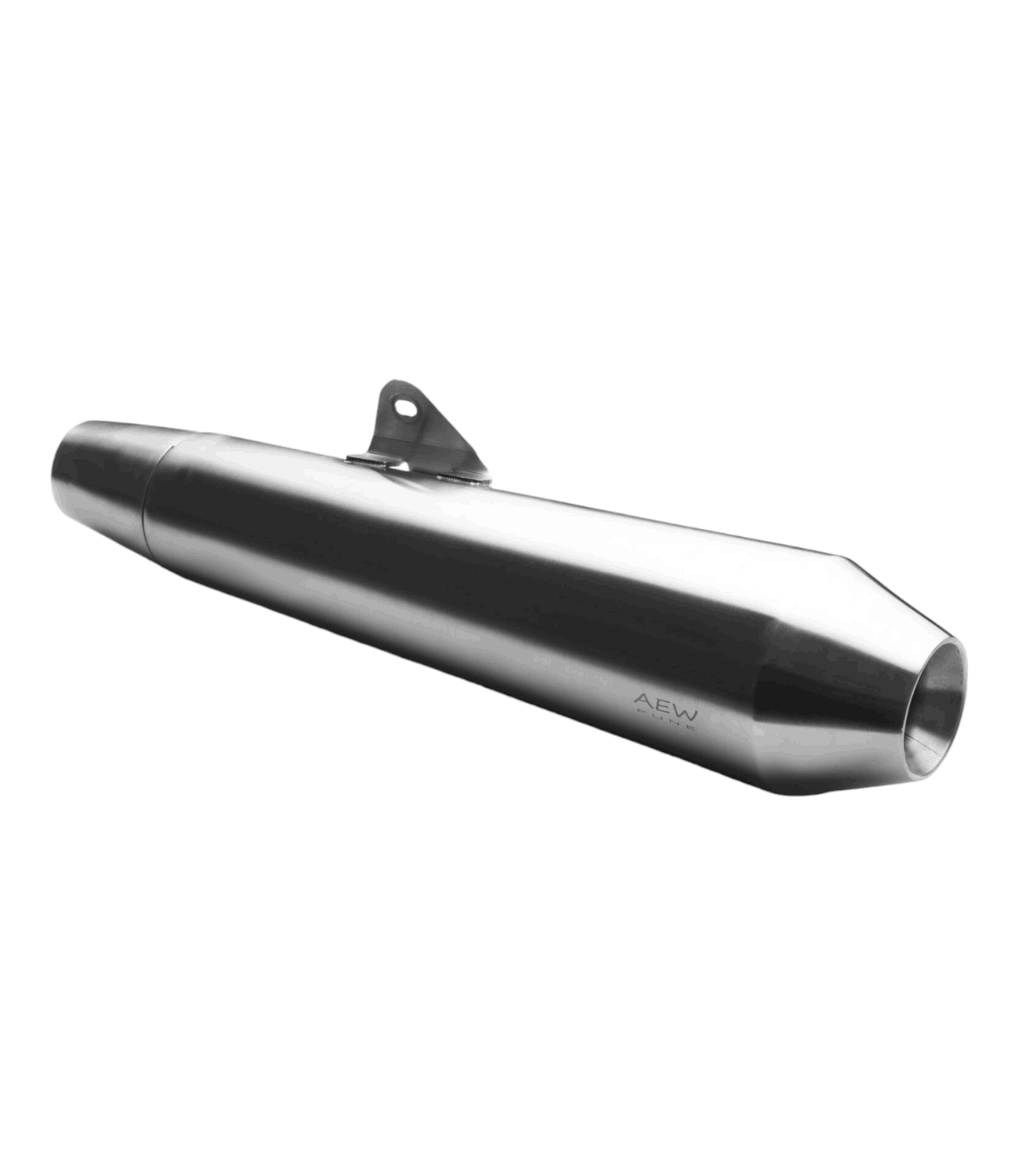 AEW Megaphone For Interceptor/GT 650 TE 102 Stainless Steel Matt Polish