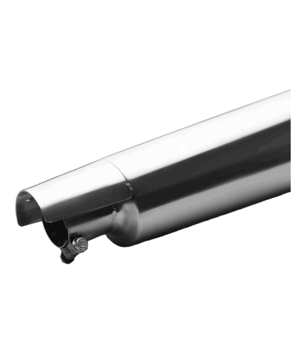 AEW Megaphone For Interceptor/GT 650 TE 102 Stainless Steel Matt Polish