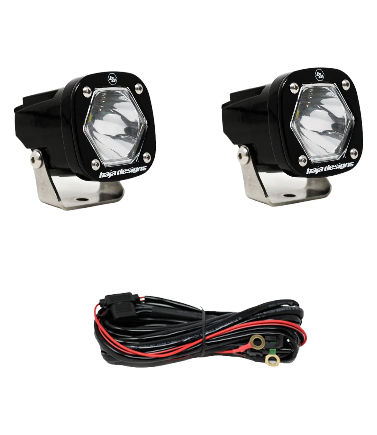 Baja Designs S1 LED Auxillary Lights - Black (Pair)