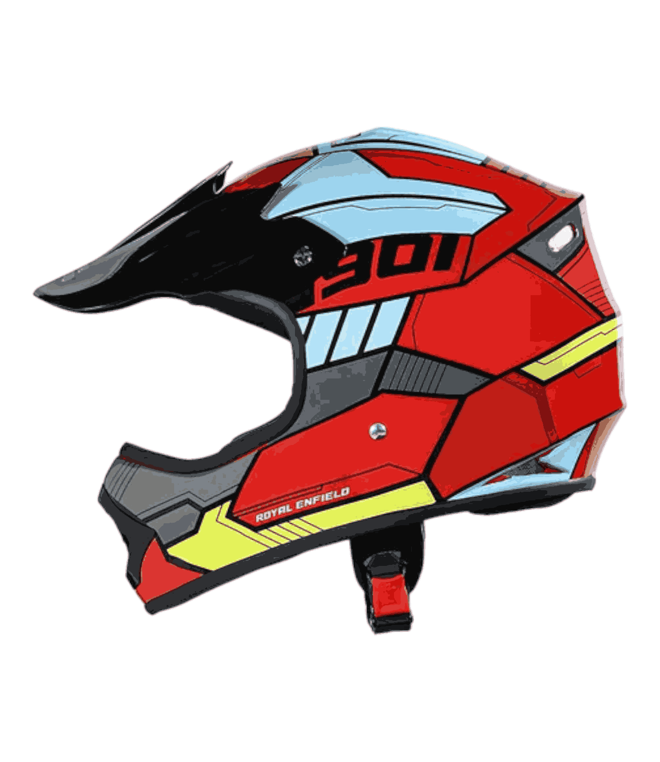 RE Motocross Kids Helmet - Red