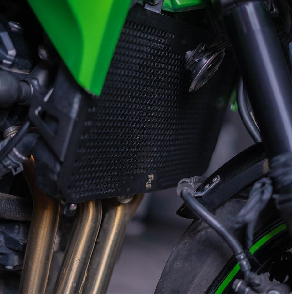 Z Pro Raditor Guard Honeycomb Black For Kawasaki Z900