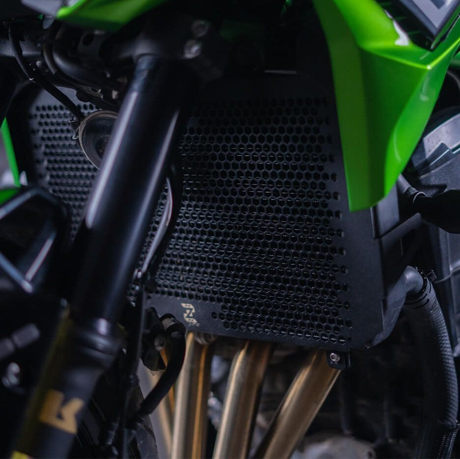 Z Pro Raditor Guard Honeycomb Black For Kawasaki Z900