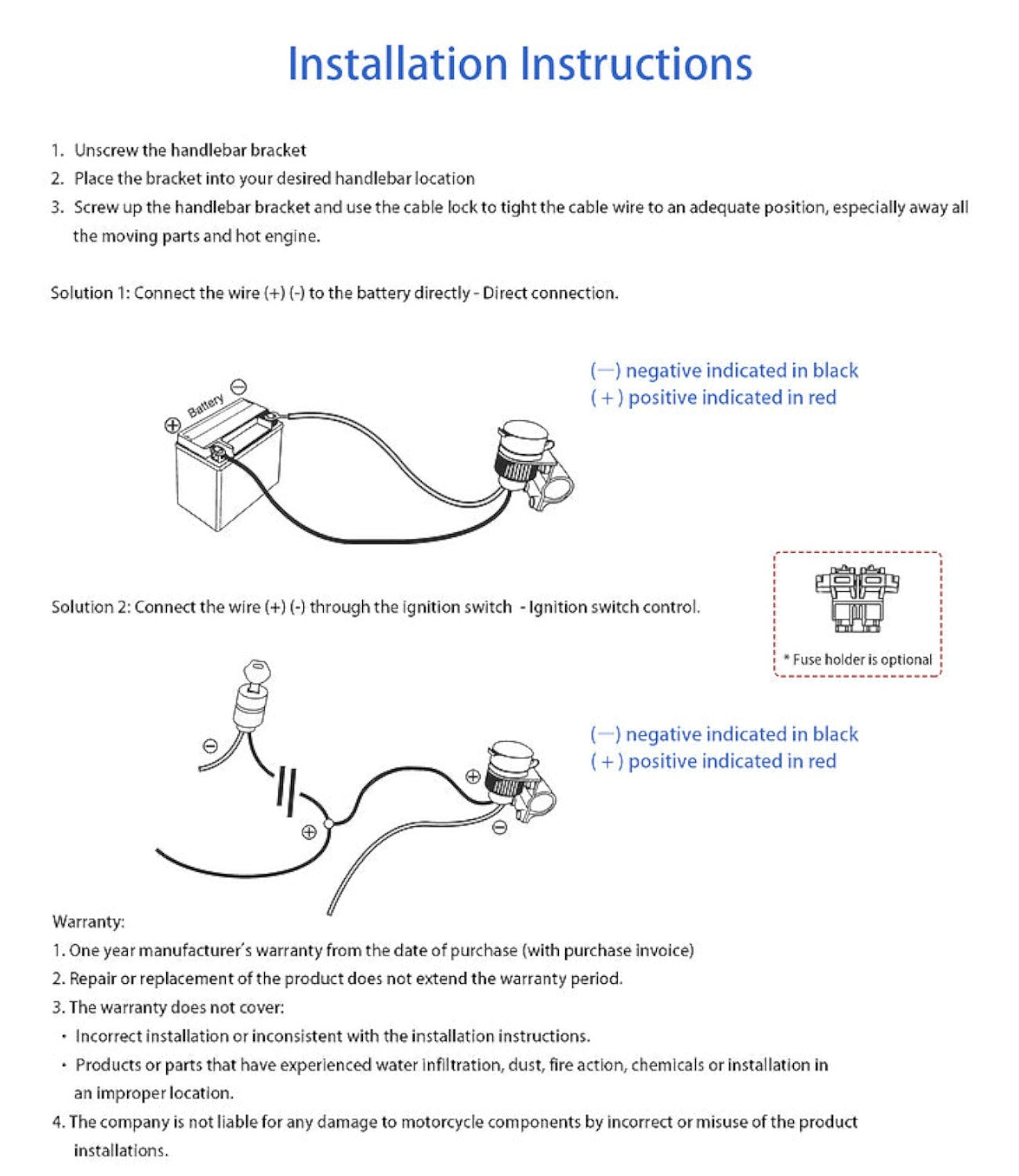 Clifftop Handlebar Mounted 36 W PD USB-C + QC 3.0 (Plastic)