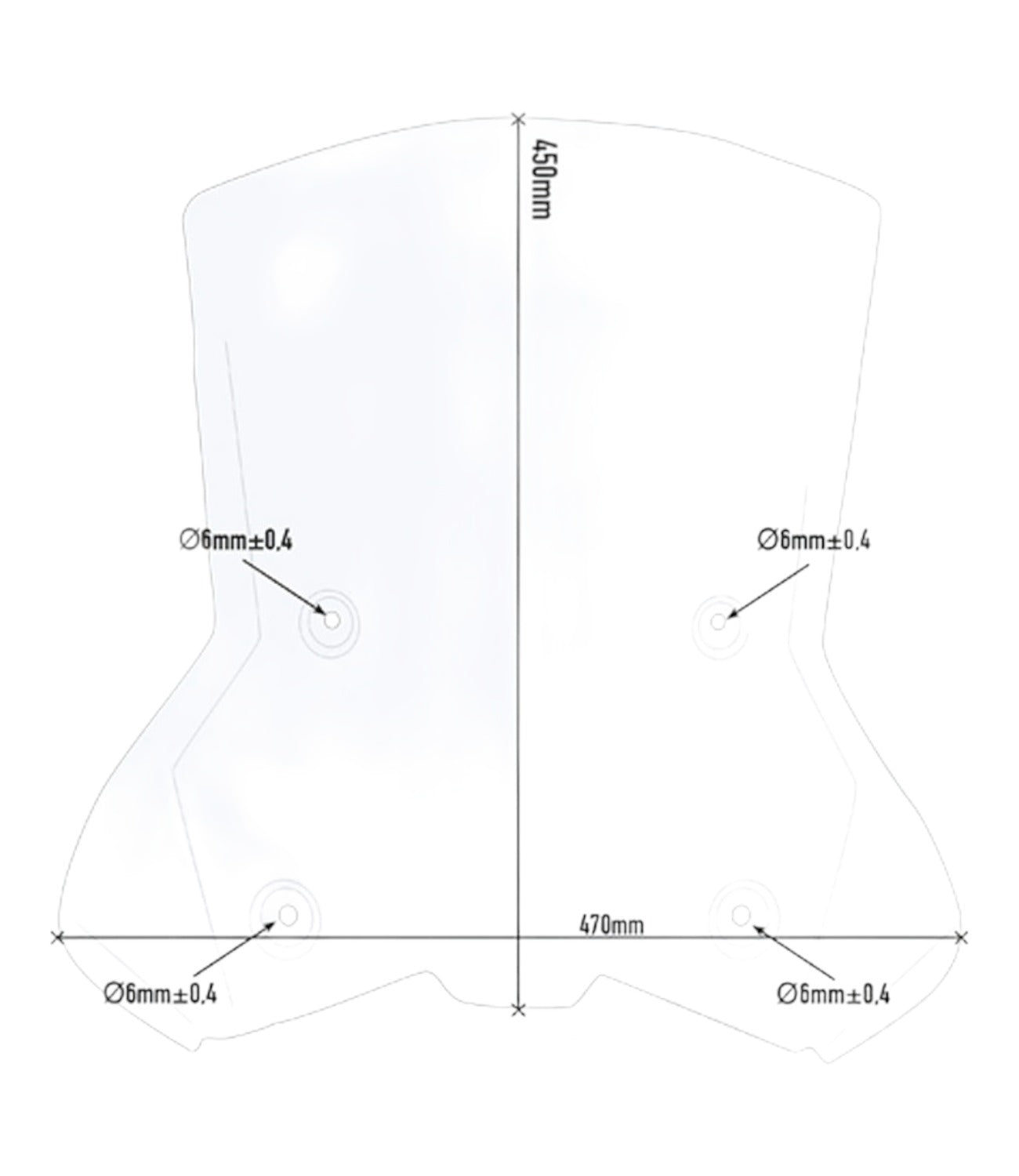 Givi - Transparent Windscreen for KTM 390 Adventure 7710DT