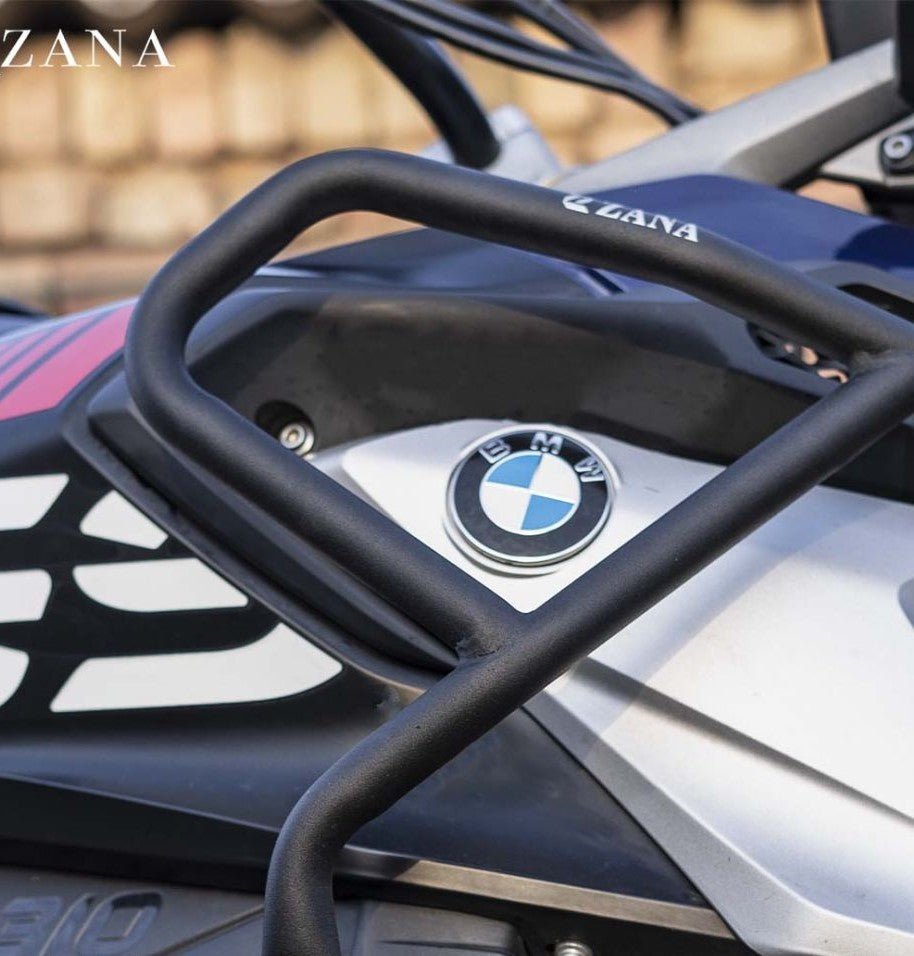 ZANA BMW G310 GS Upper Lower Crash Guard & Alloy Bash Plate - Black