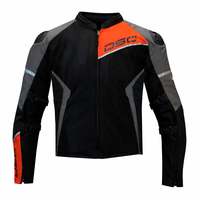 DSG RACE PRO V2 RIDING JACKET ORANGE FLUO BLACK