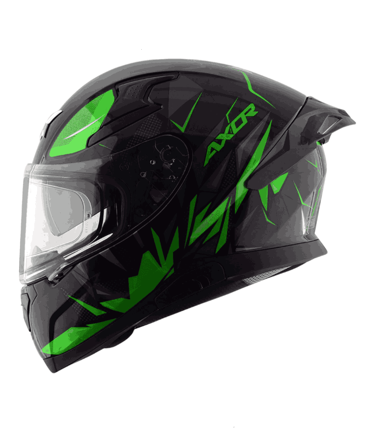 Axor Apex Hunter Helmet Black Neon Green