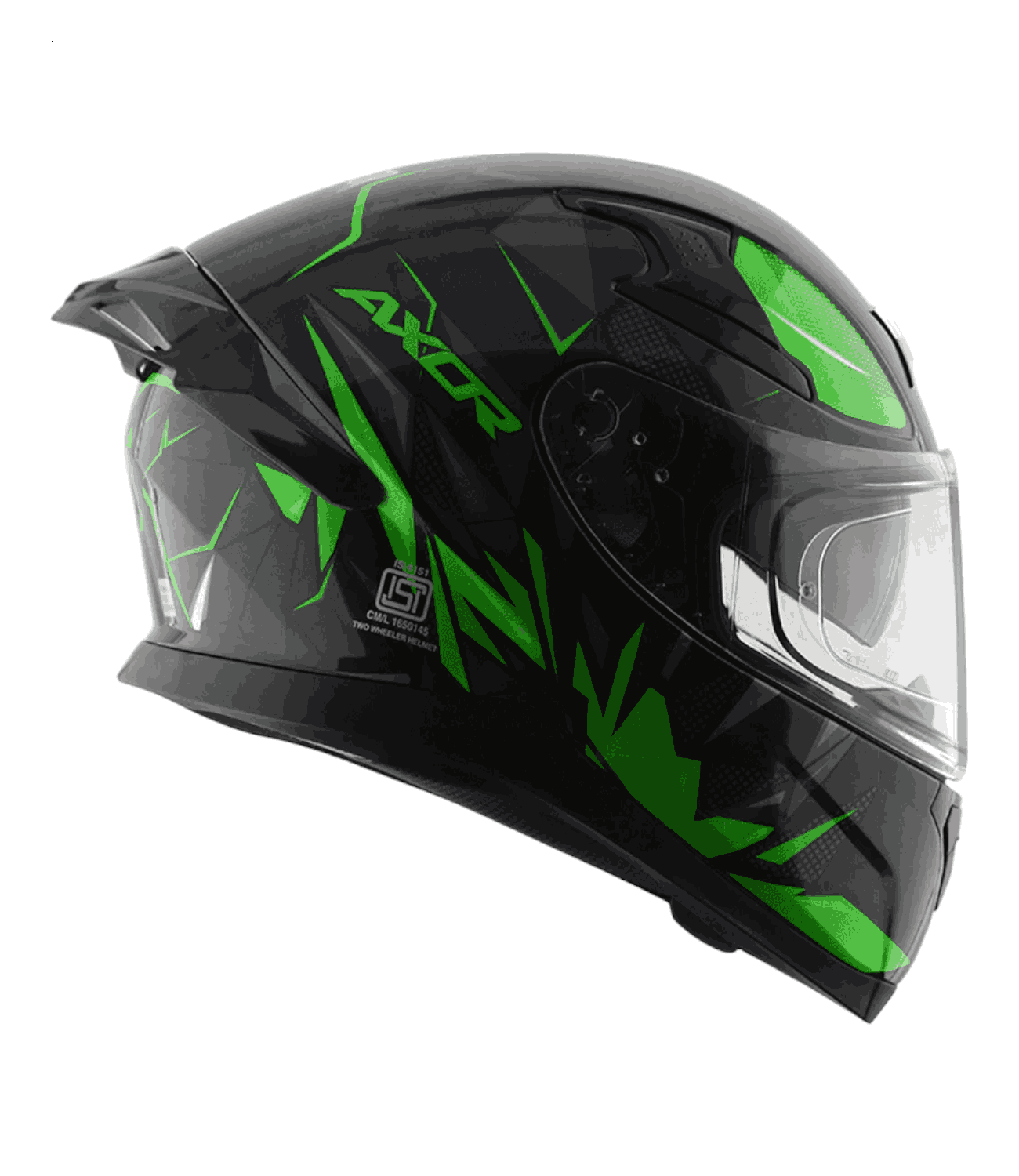 Axor Apex Hunter Helmet Black Neon Green