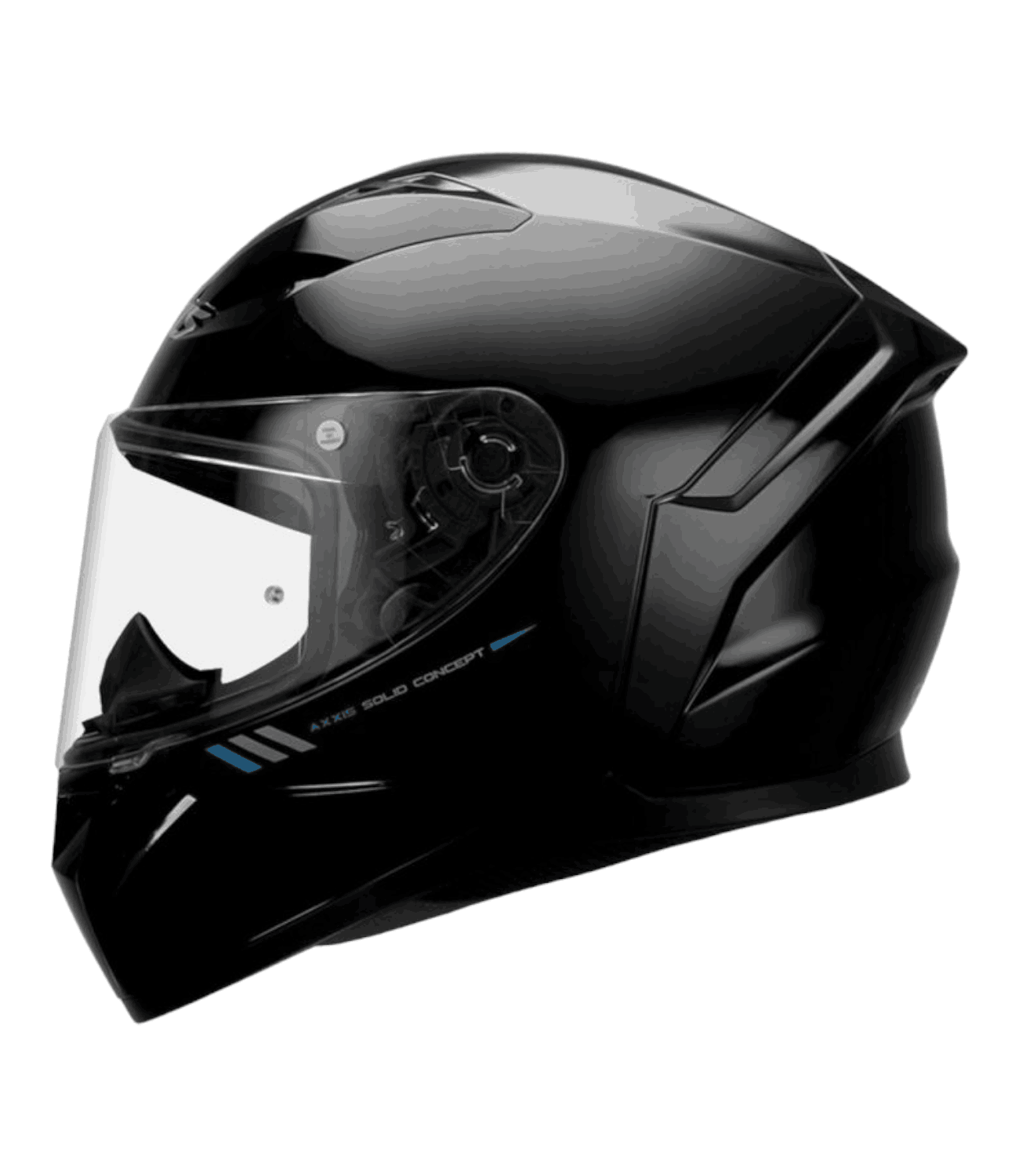 Axxis Segment Dot Solid A1 Gloss Helmets: Black