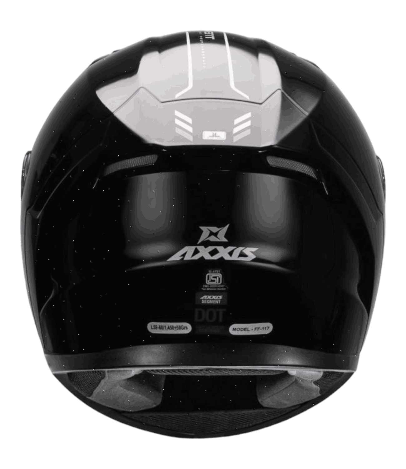 Axxis Segment Dot Solid A1 Gloss Helmets: Black