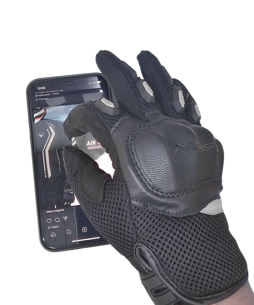 Bison Acer Riding Gloves - Black