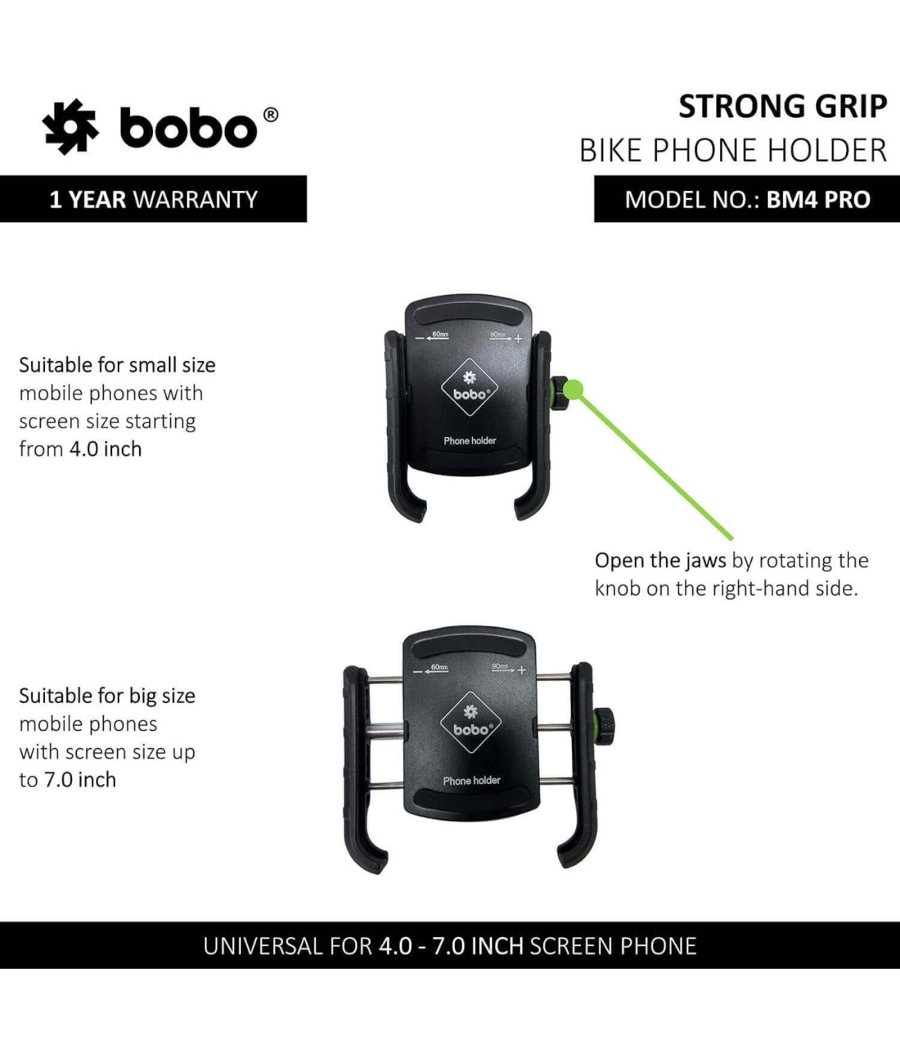 BOBO BM4 Pro Motorcycle Phone Holder