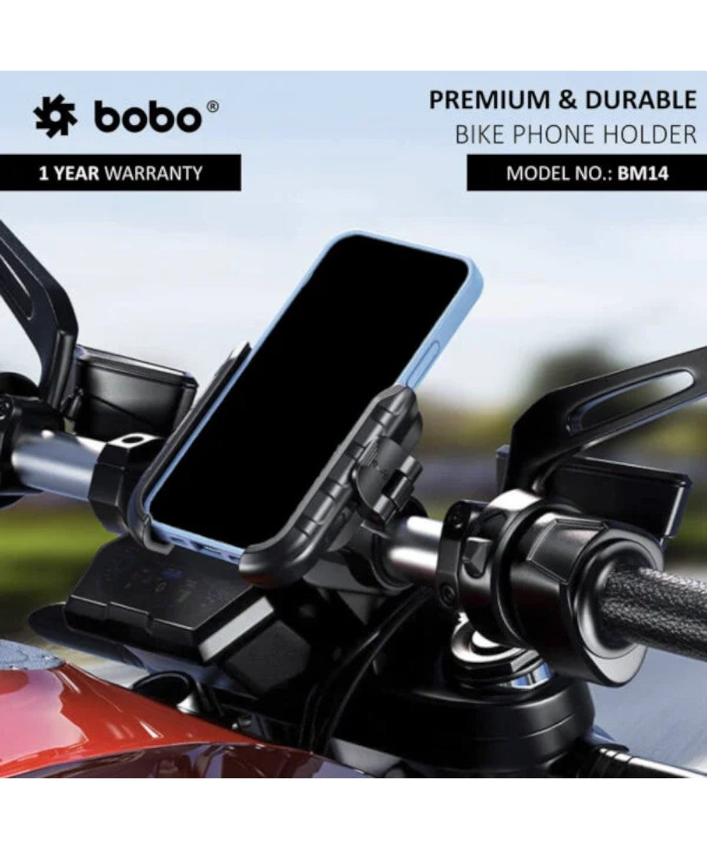 BOBO BM14 Quick Release Enhanced BM4 Bike / Cycle Phone Holder Motorcycle Mobile Mount