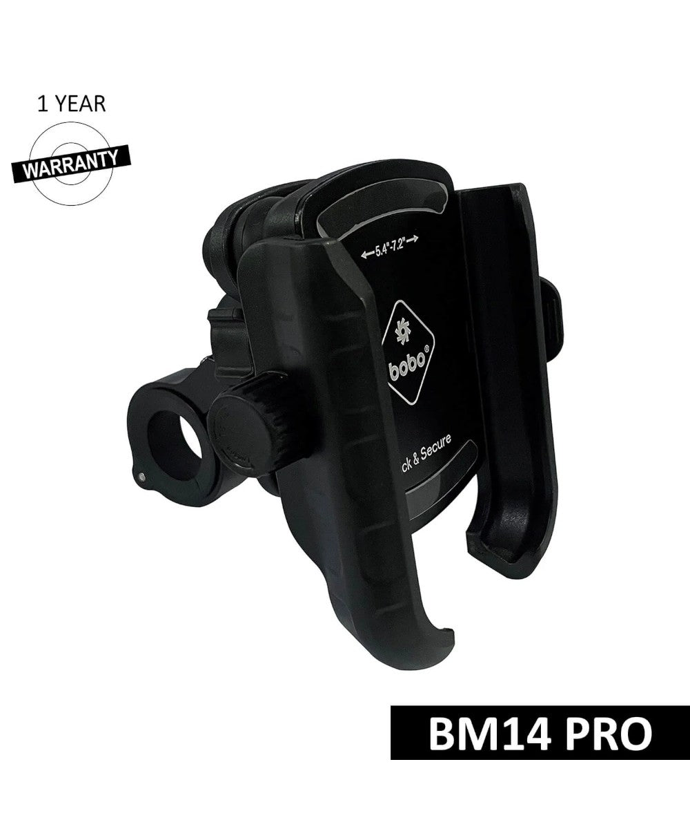 BOBO BM14 PRO X Quick Release with PRO X Vibration Controller Enhanced BM4 PRO Bike / Cycle Phone Holder Motorcycle Mobile Mount