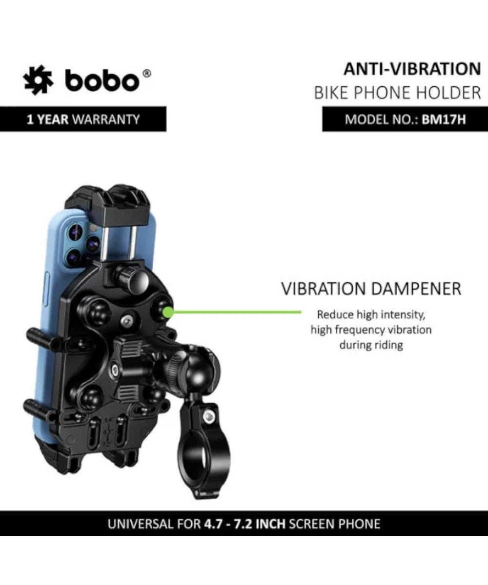 BOBO BM17 Anti-Vibration Bike / Cycle Phone Holder Motorcycle Mobile Mount