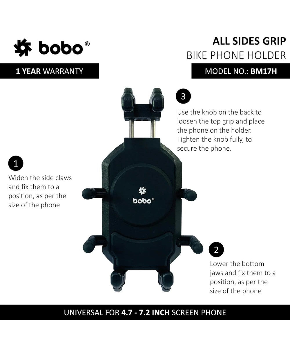 BOBO BM17 Anti-Vibration Bike / Cycle Phone Holder Motorcycle Mobile Mount