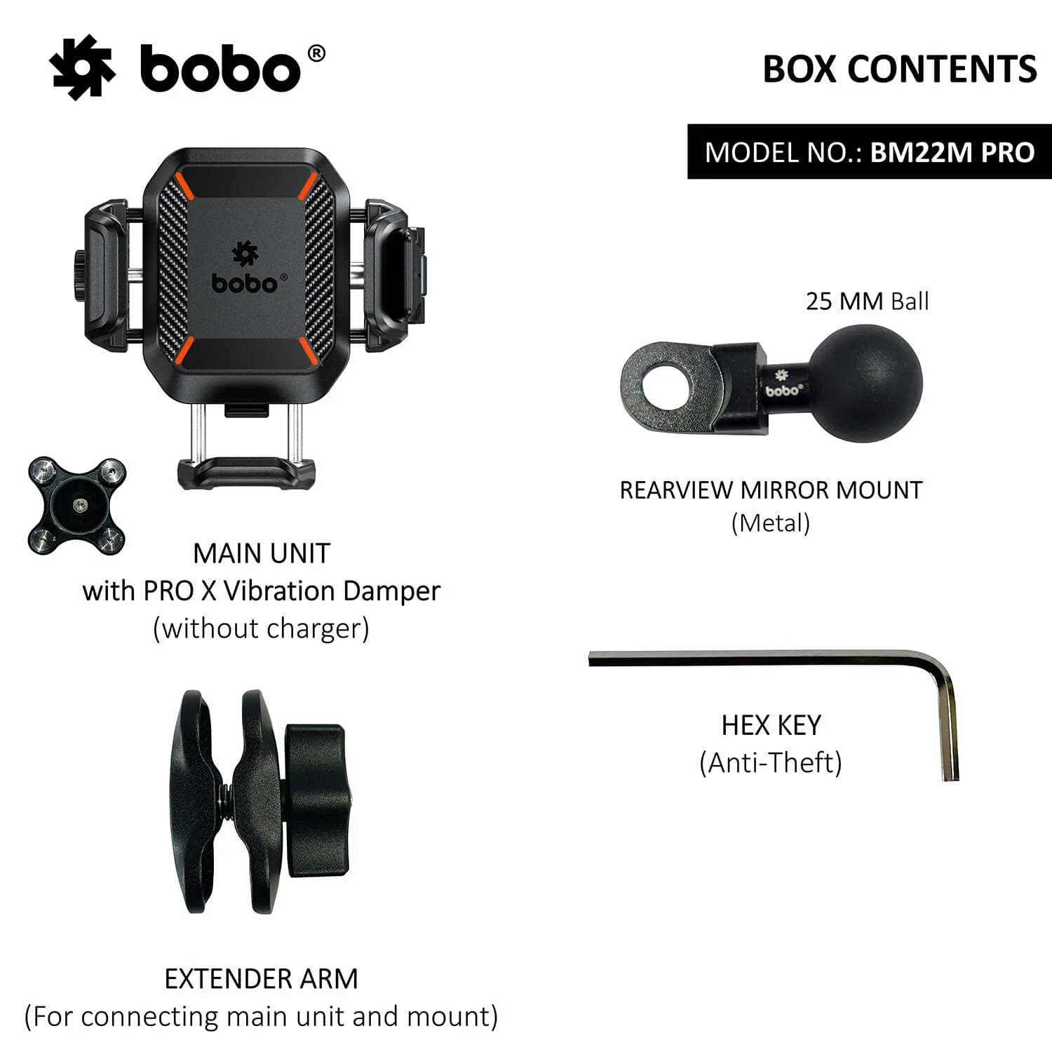 BOBO BM22H PRO Handlebar Mobile Mount