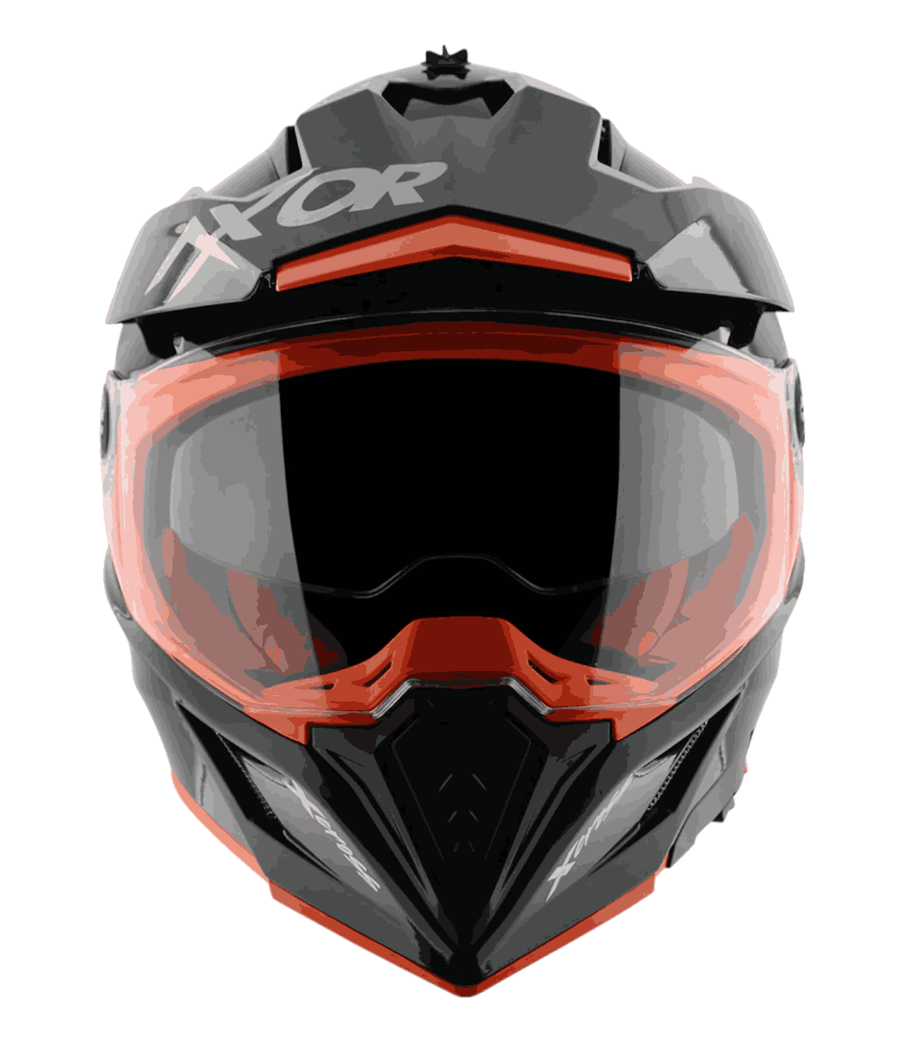 Axor X-Cross Dual Visor Helmet Black Orange