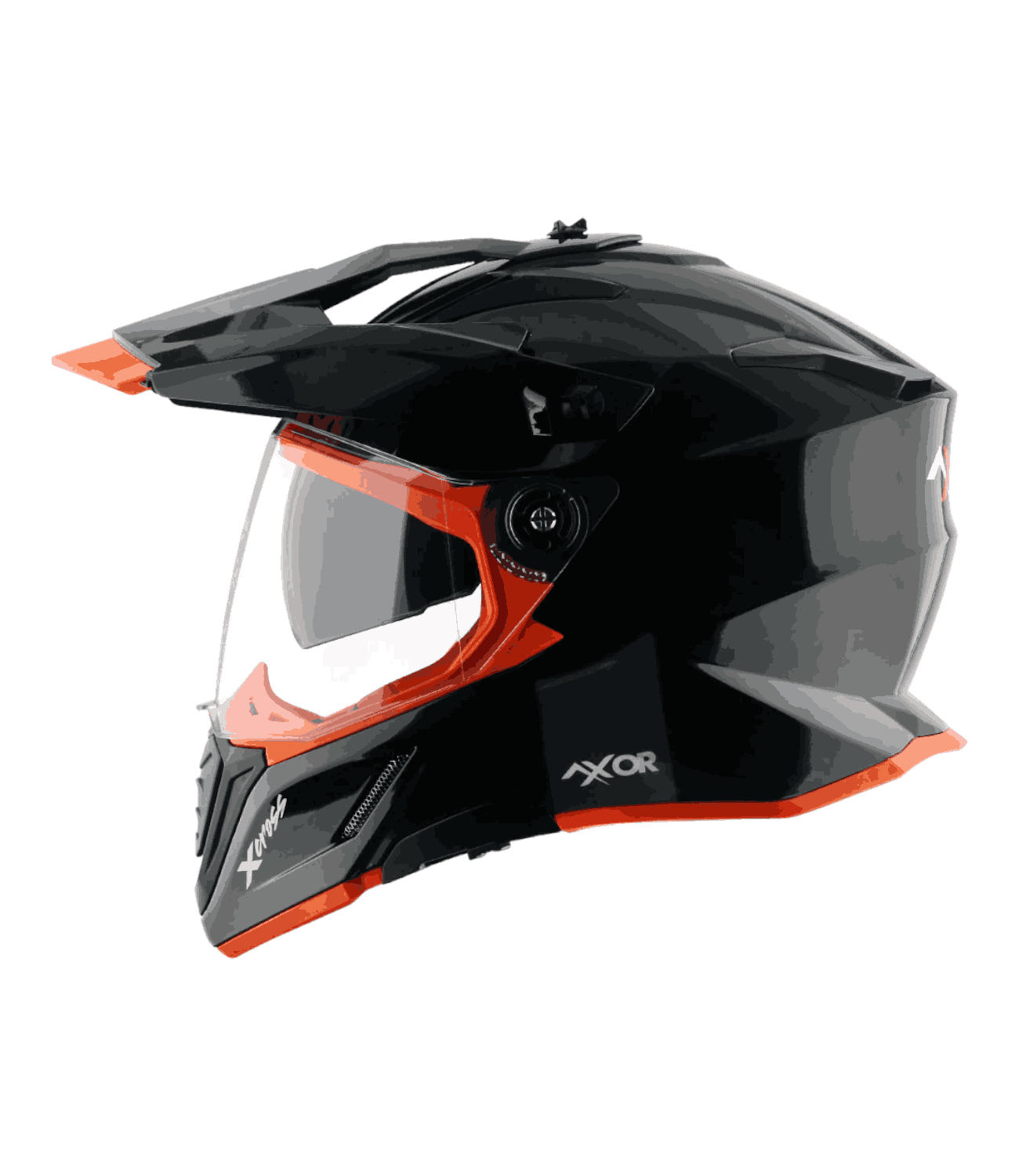 Axor X-Cross Dual Visor Helmet Black Orange
