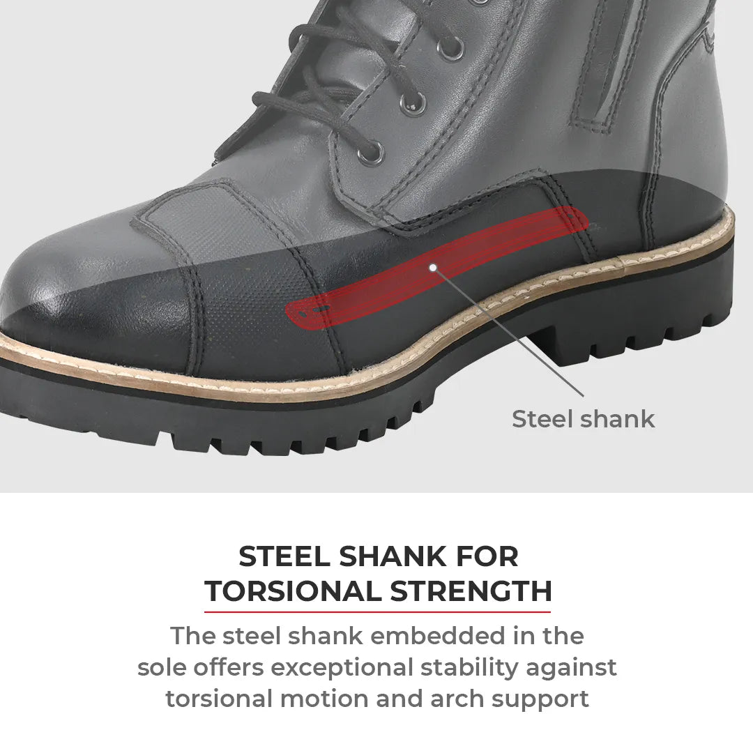 Bronson Retro Motorcycle Riding Boots For Men