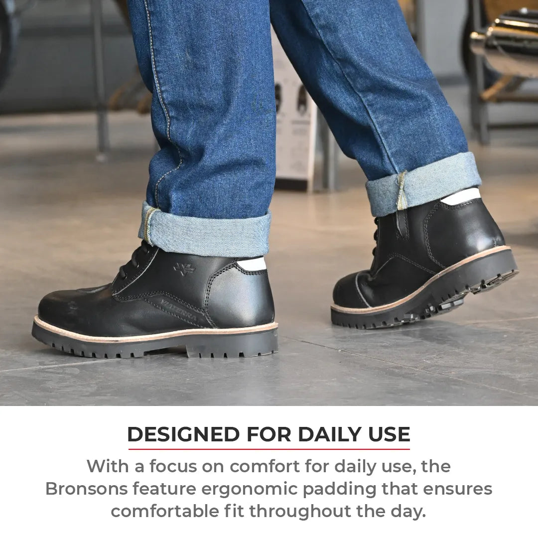 Bronson Retro Motorcycle Riding Boots For Men