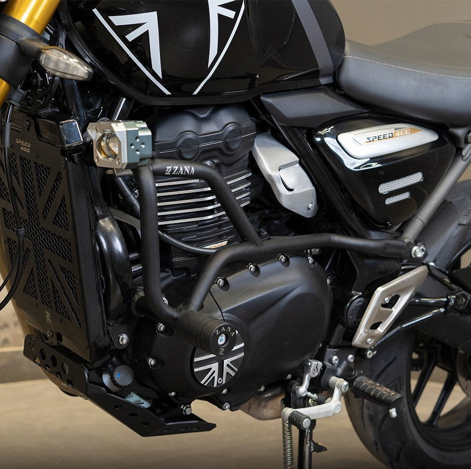 ZANA Crash Guard With Slider For Triumph Scrambler 400 X