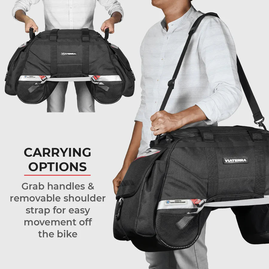 VIATERRA CLAW - 100% Waterproof Motorcycle Tail Bag (Universal)