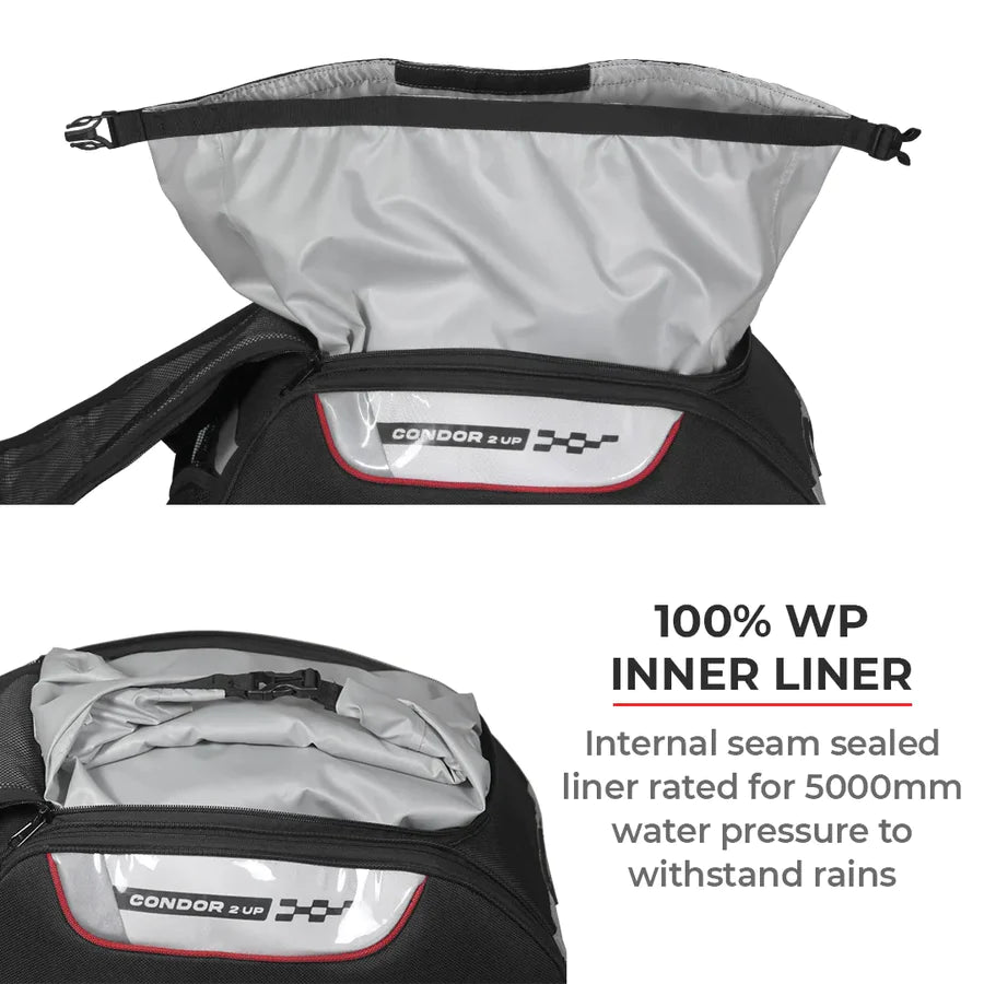 VIATERRA CONDOR 2UP - 100% Waterproof Motorcycle Saddle Bags