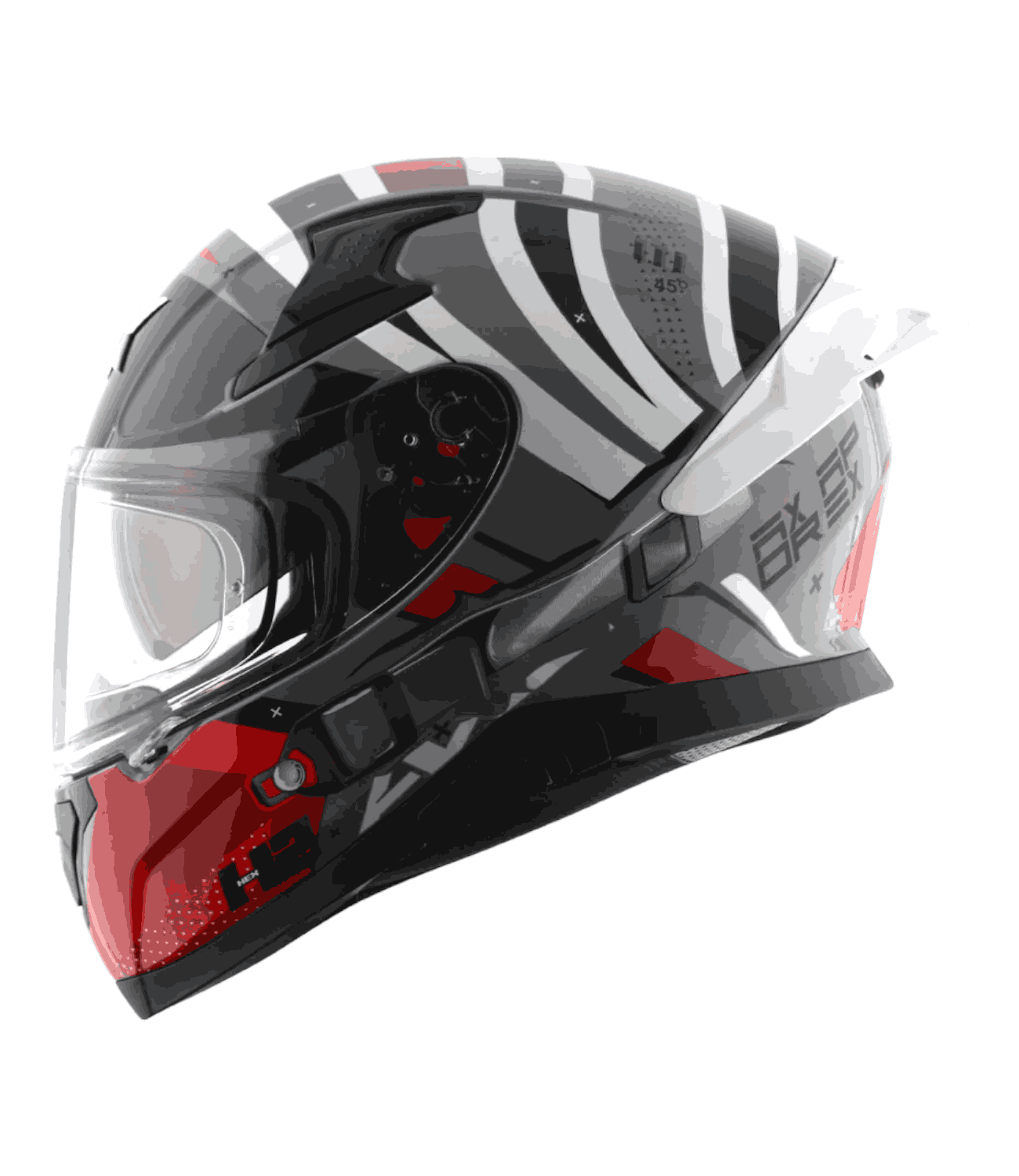 Axor Apex Hex-2 Helmet Cool Grey Red