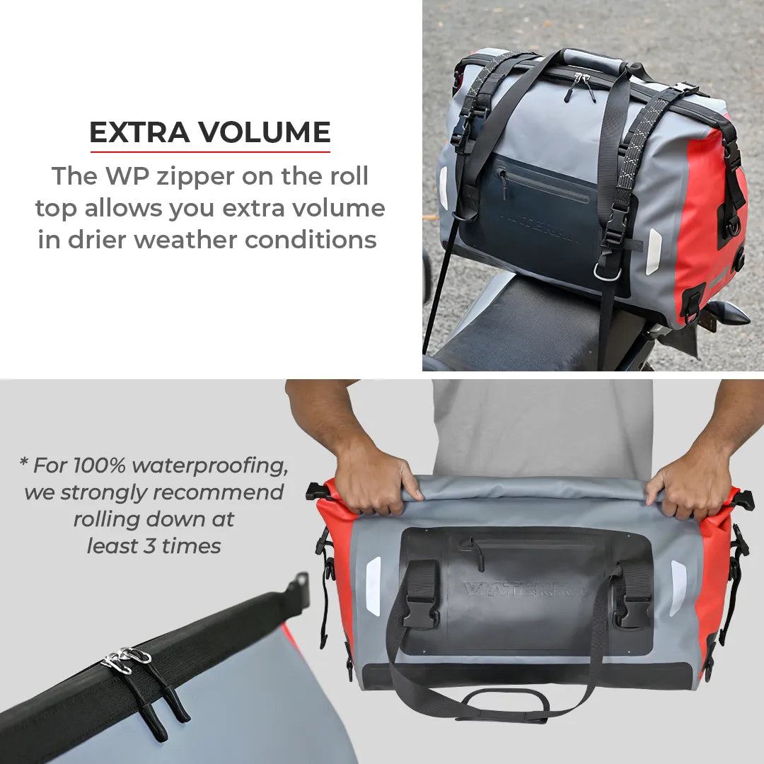 VIATERRA DRYBAG 55L - 100% Waterproof Motorcycle Tailbag (Universal)