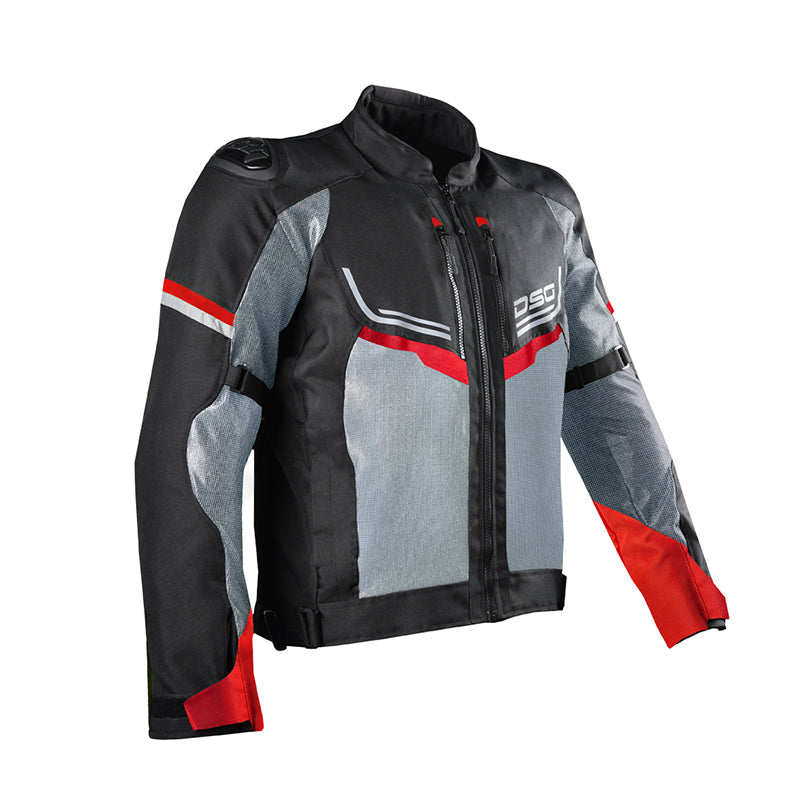 DSG Aire Riding Jacket (Black / Grey / Red)