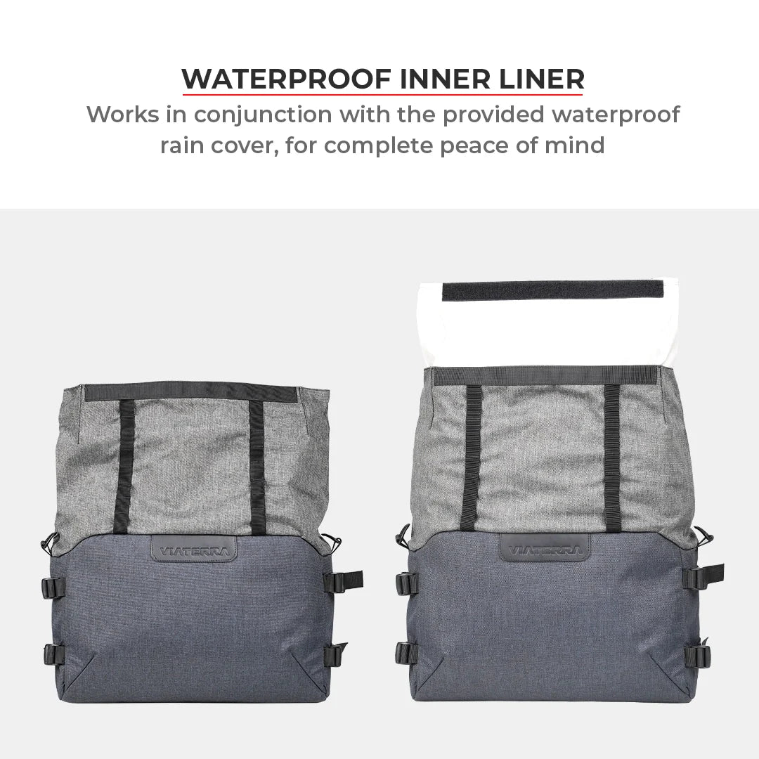 Viaterra Downtown saddlebags without Saddle racks