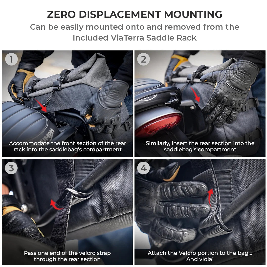 Viaterra Downtown saddlebags without Saddle racks