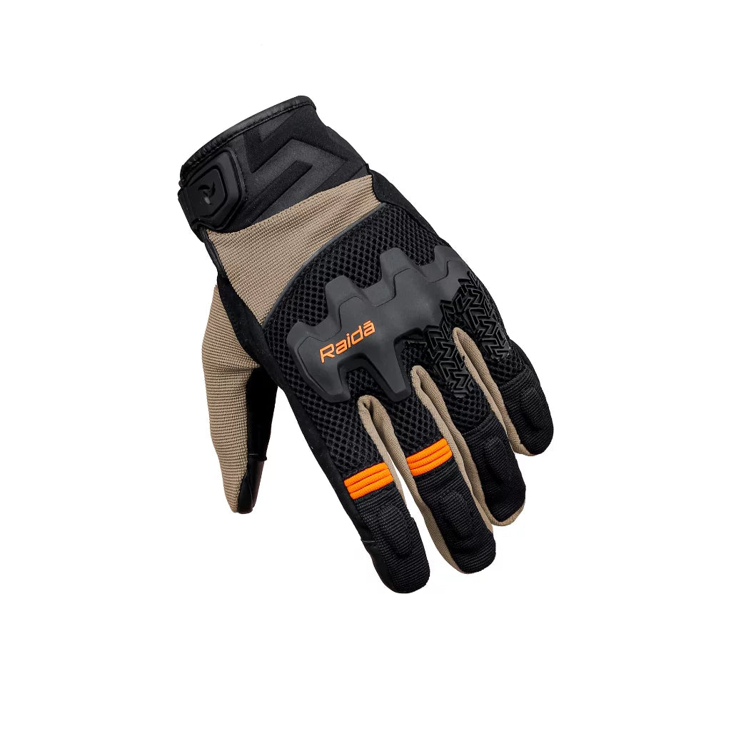 Raida Drift Gloves - Khaki Orange