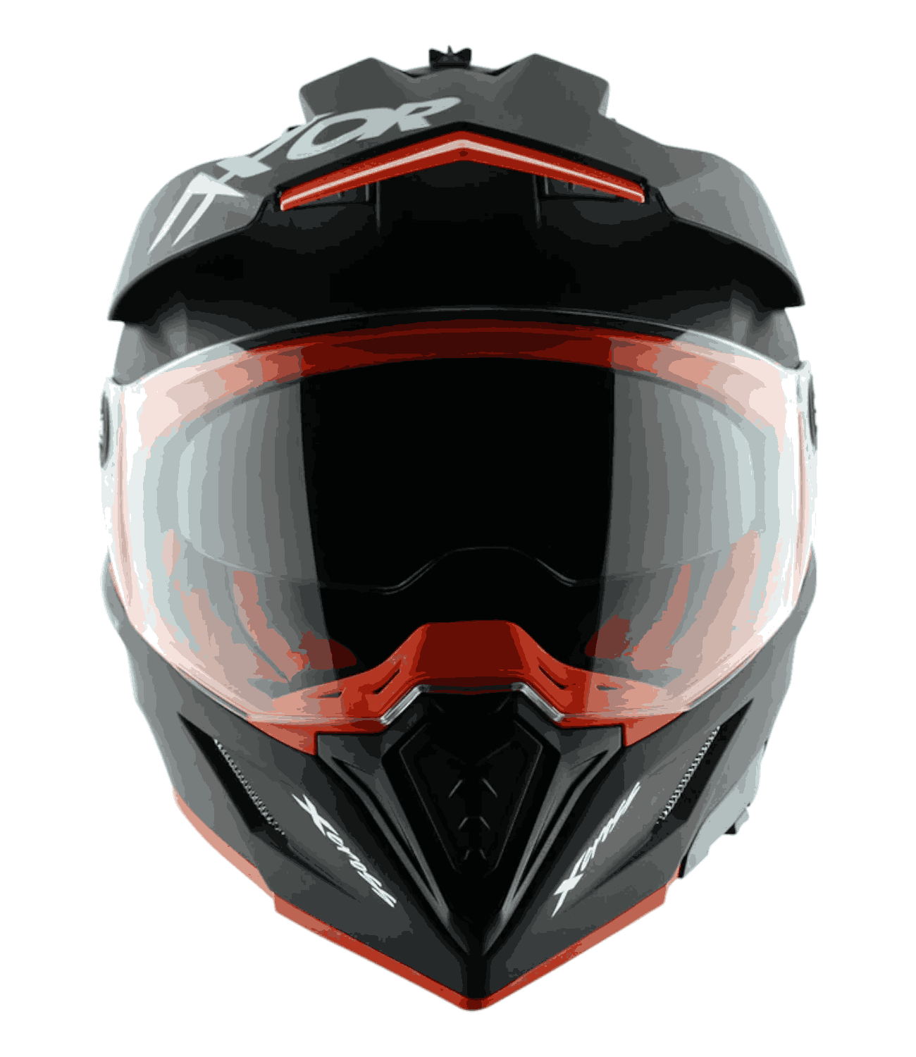 Axor X-Cross Dual Visor Helmet Dull Black Orange