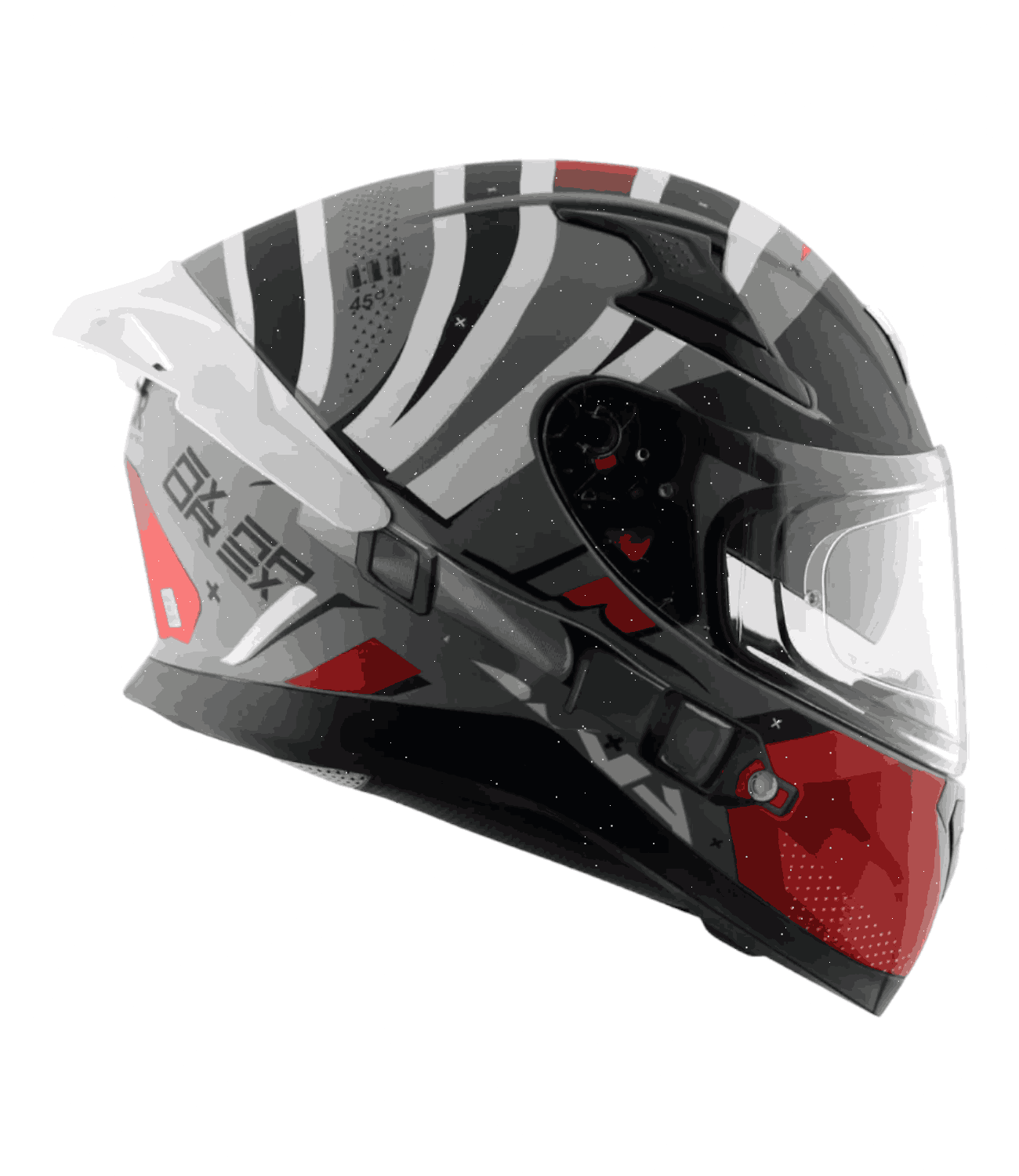 Axor Apex Hex-2 Helmet Dull Cool Grey Red