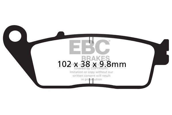 EBC Brake Pad - FA196HH Fully Sintered - EBC (front)